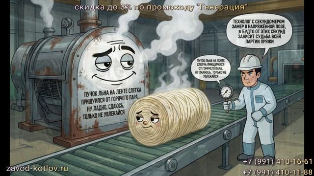 Обработка льноволокна и конопляного сырья в текстильном производстве