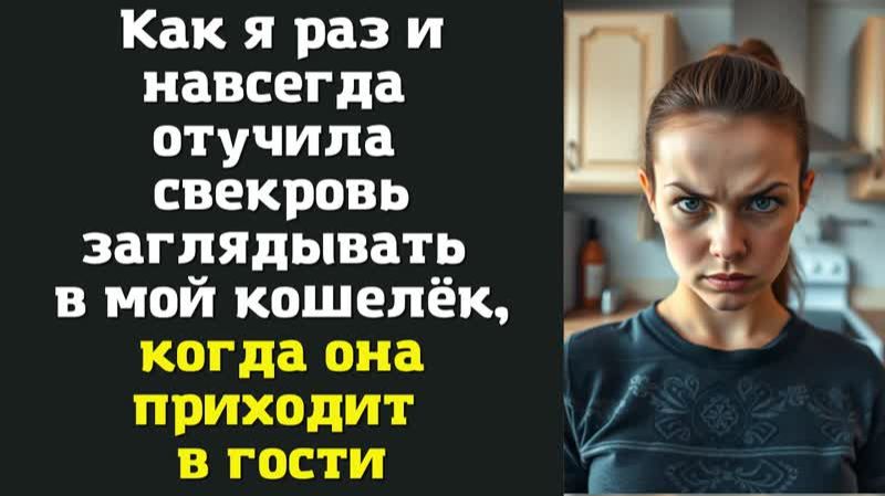Как я раз и навсегда отучила свекровь заглядывать в мой кошелёк, когда она приходит в гости