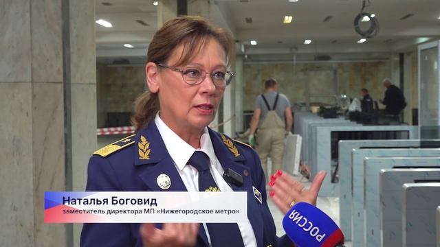 Турникеты меняют на станции метро «Московская» в Нижнем Новгороде