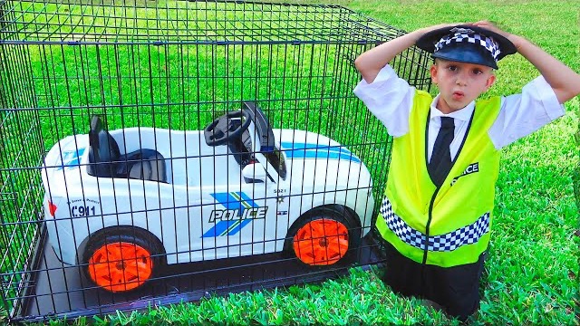 Vlad Pretend Play Police And Lost His Car