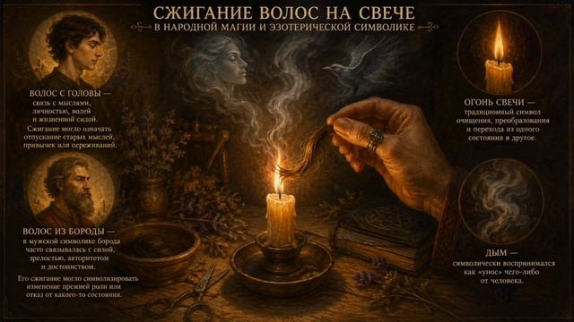 Что означает сжигание волос на свече?