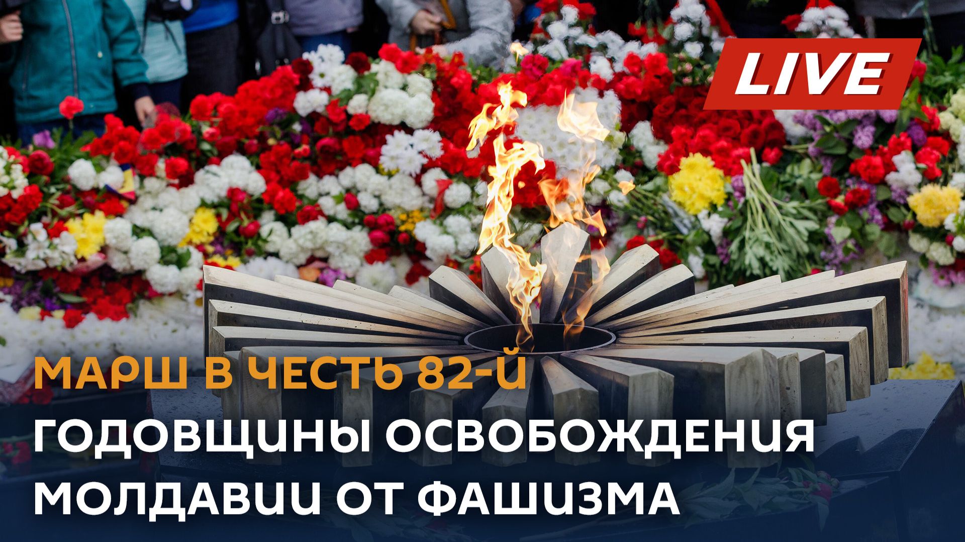 В Кишиневе прошел марш в честь 82-й годовщины освобождения Молдавии от фашизма