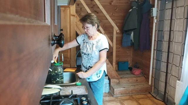 Промывка огурцов.