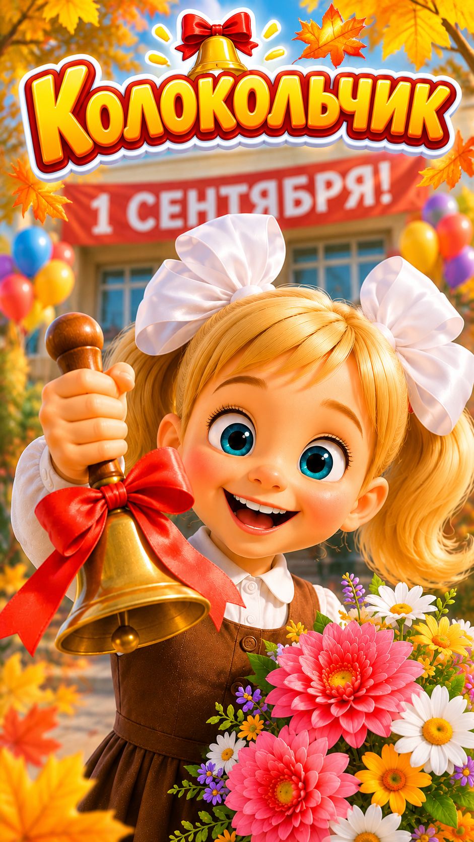 Колокольчик - Мульт Песенка на 1 сентября для детей!
