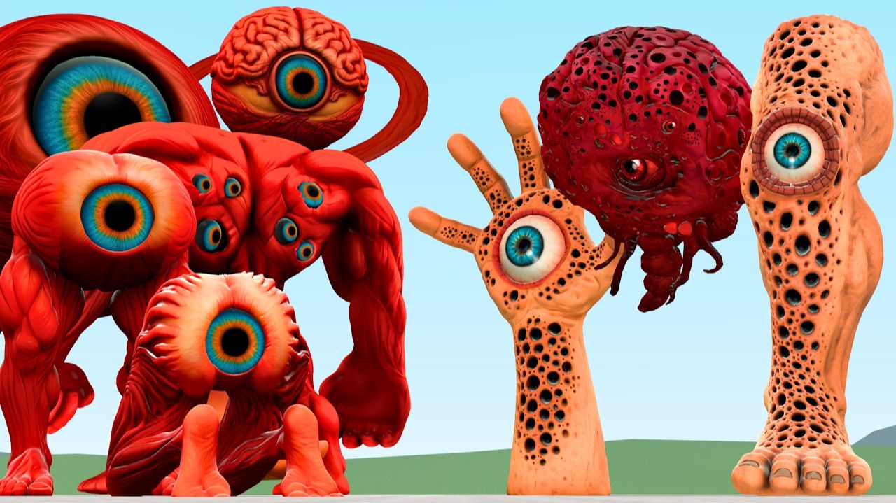 Все Фазы Игры Brainrot Tok Tok Matah Family Против Монстров-трипофобов В Человеческом Теле