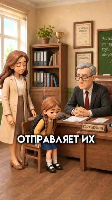 Она назвала ШЕСТЬ времён года… Директор не понял😂 #истории #анекдоты #юмор #анимация #shorts