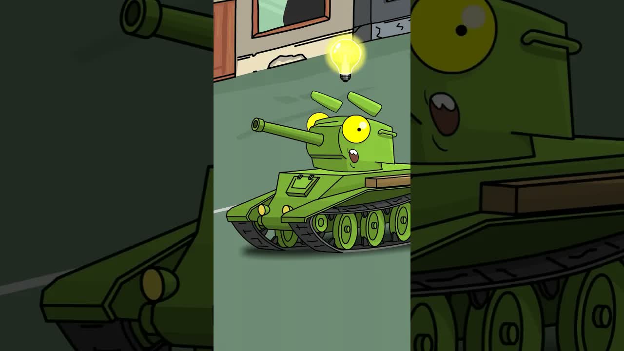 Поворот не туда! #battle #tank #animation #homeanimations #cartoon