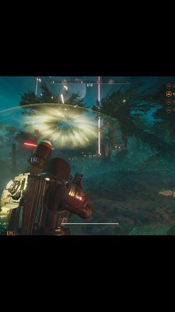 Зрелищно стреляет местный фаут-патрон▶Helldivers 2 #Валерианыч #shorts