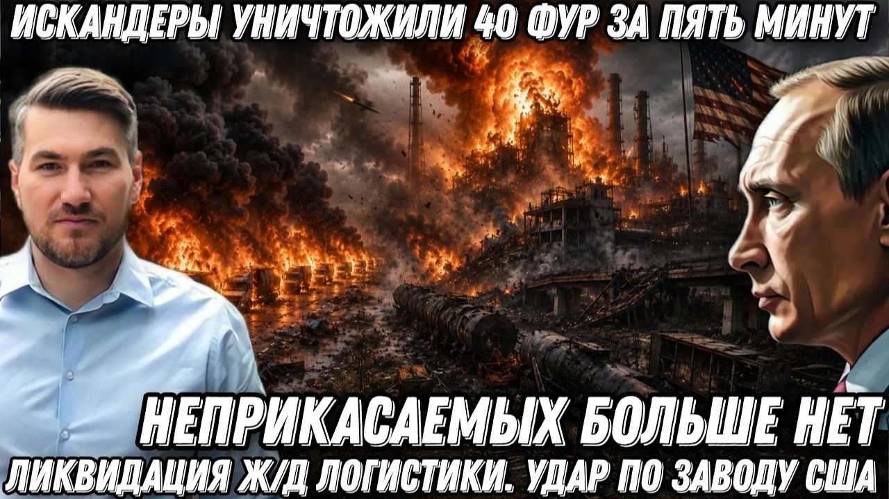 Началось 40 фур за пять минут На Западе Паника Ликвидация жд логистики Удар по заводу США
