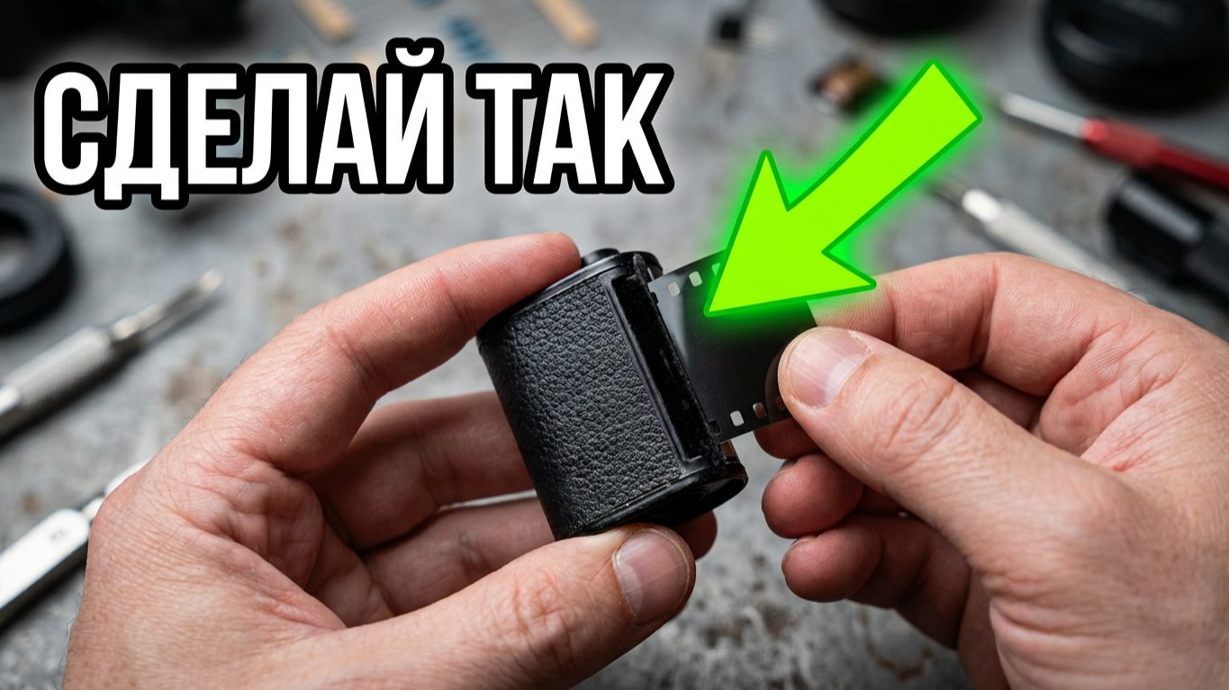 Как поймать хвостик пленки?