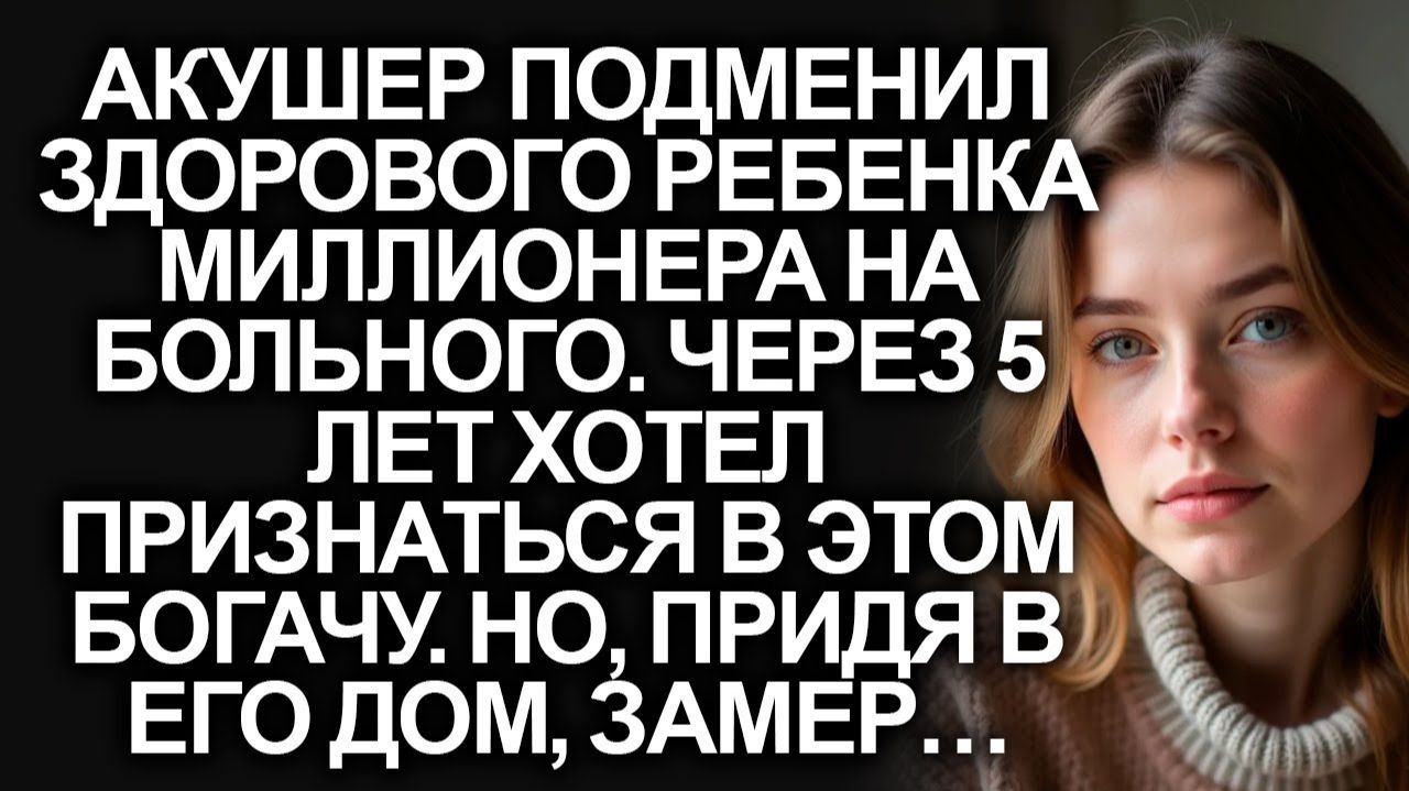 Врач подменил ребёнка миллионера на больного. Через 5 лет решил признаться. Аудио-рассказ!