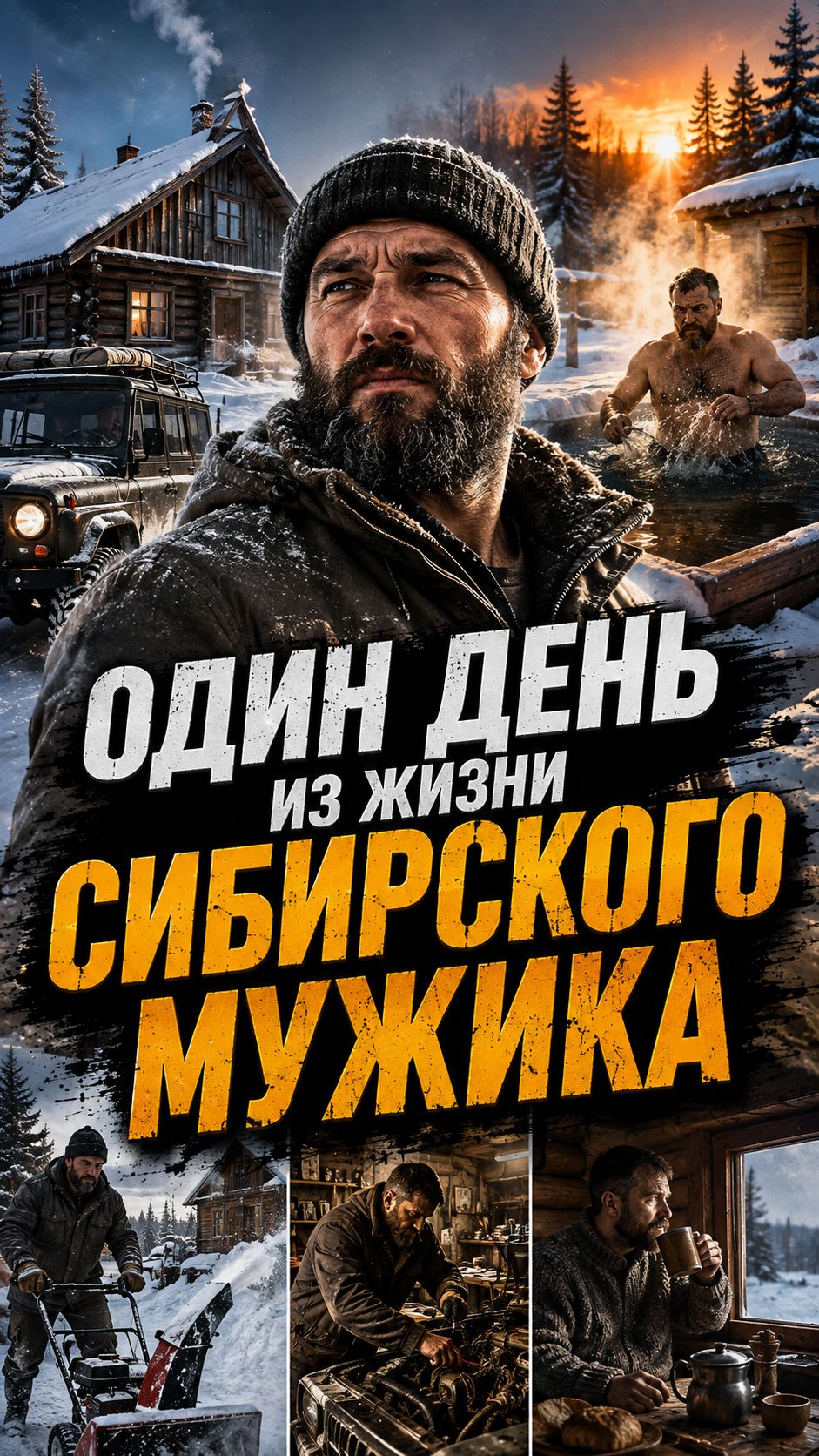 ОДИН ДЕНЬ ИЗ ЖИЗНИ СИБИРСКОГО МУЖИКА 🥶🇷🇺