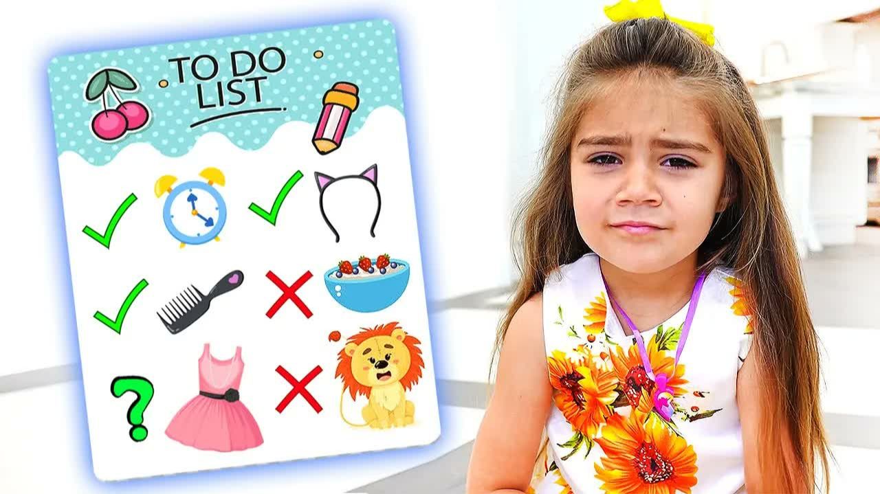 Мия учится ответственности и составляет To-do List Мия Настя и Артем