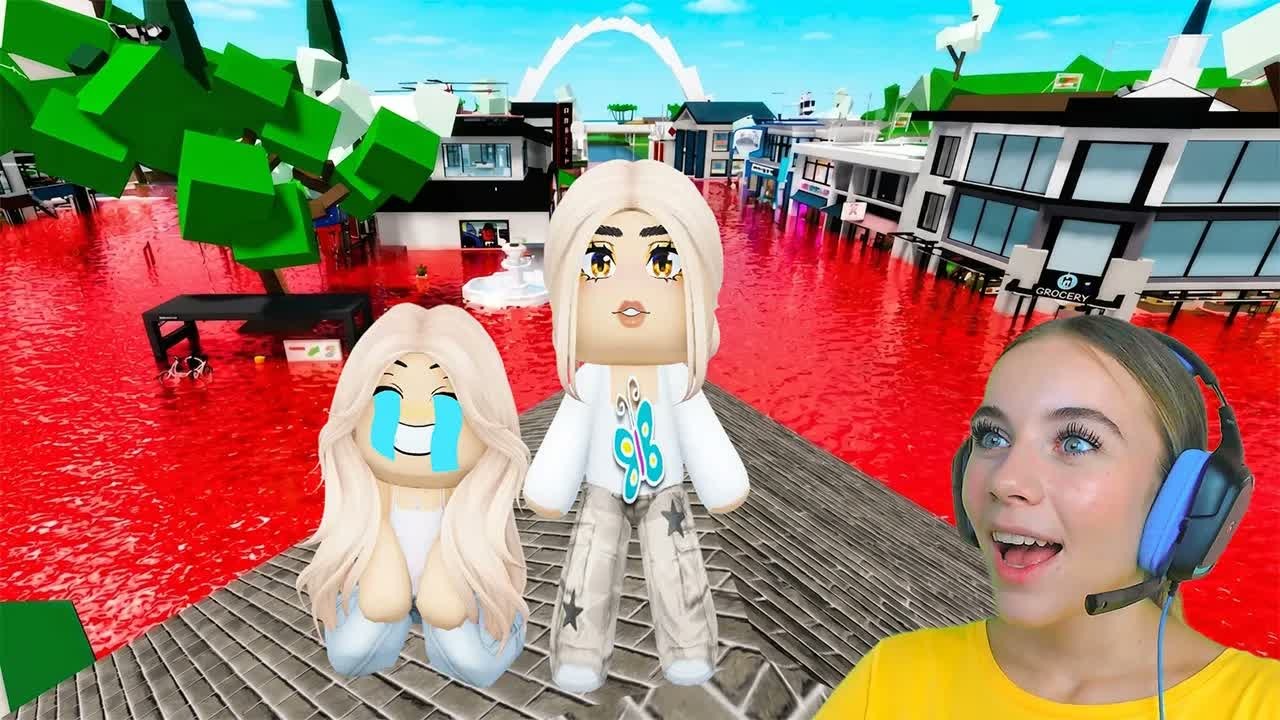 ВЫЖИВАНИЕ МАЛЫШАМИ В НАВОДНЕНИЕ В БРУКХЕЙВЕН в ROBLOX! С АЛЁНОЙ