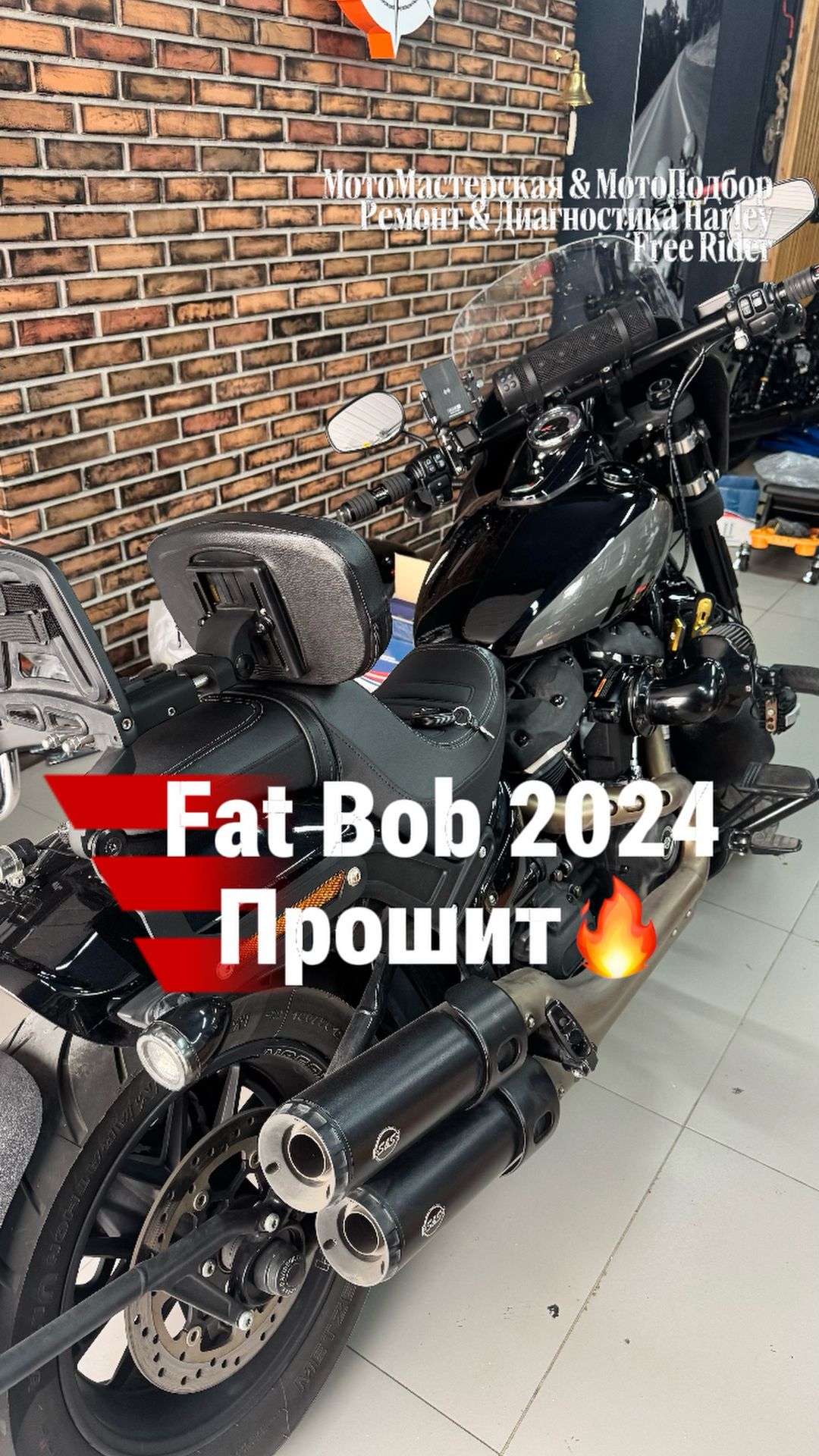 Harley Fat Bob 2024 после прошивки