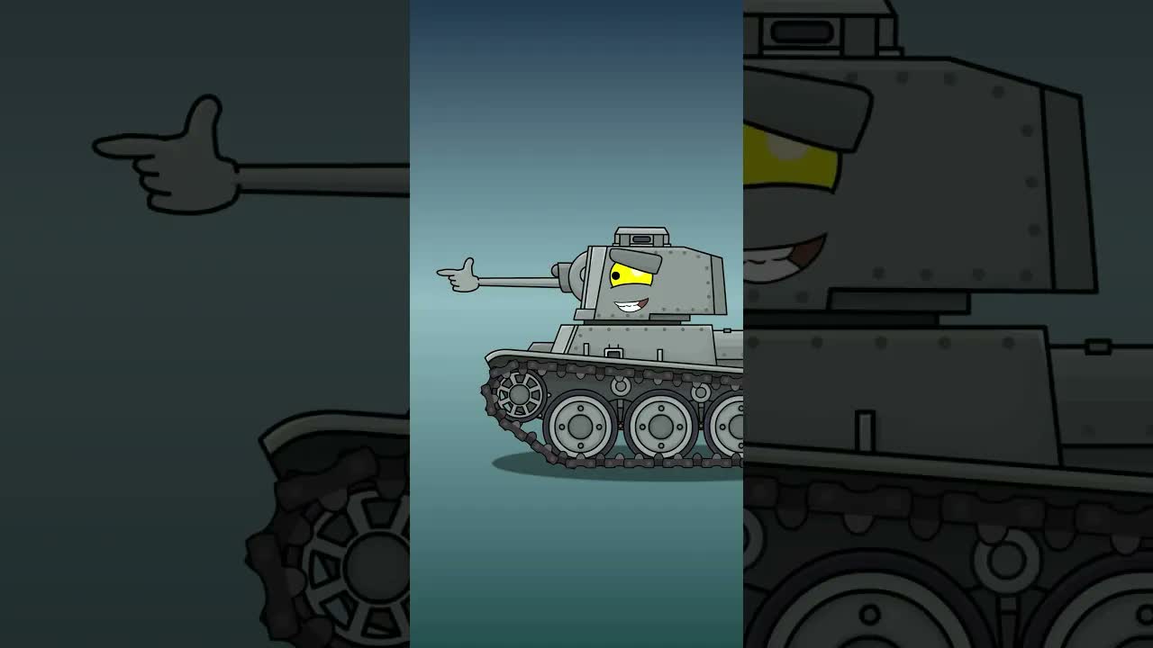 Выстрел с пальца! #homeanimations #cartoon #animation #tank #shorts