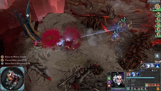 WH40K DoW2 Retribution Прохождение кампании за Эльдаров Часть 13. Mount Siccaris