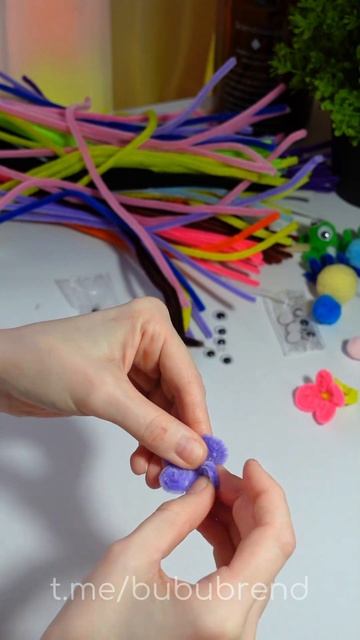 Цветочные колечки из проволоки  #синельнаяпроволока #diy #поделки #творчество #обзорывб