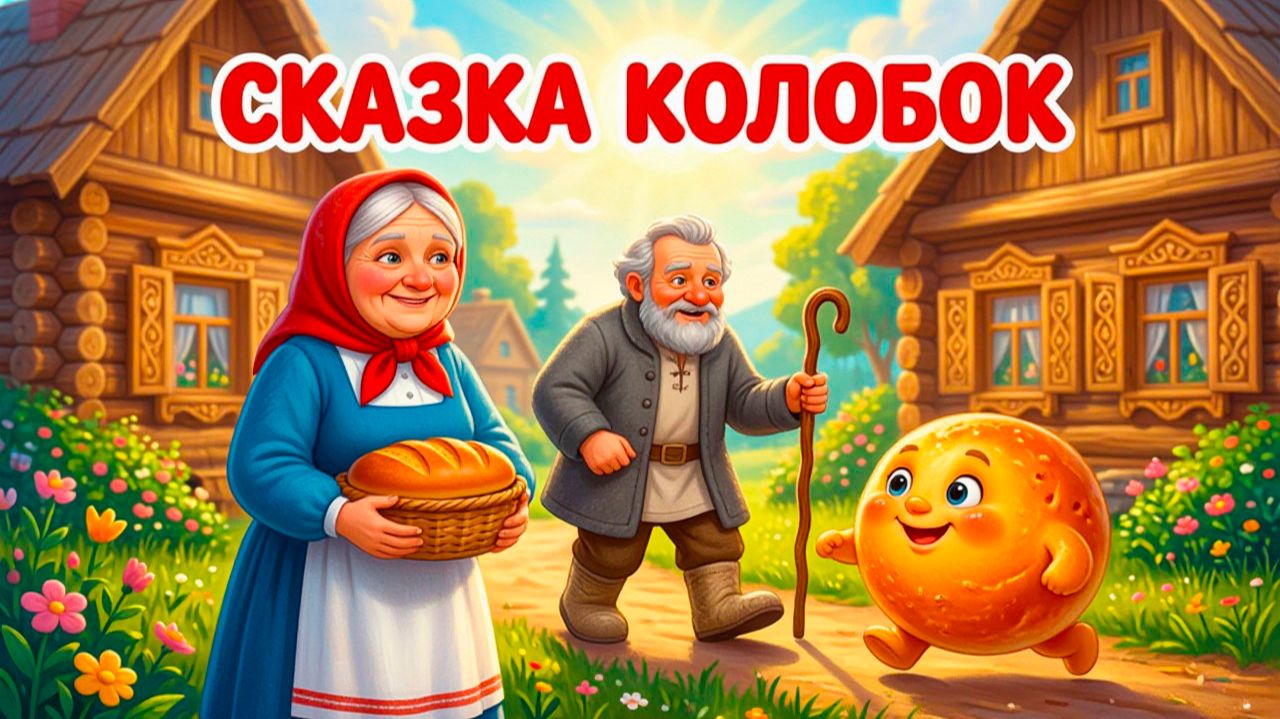 СКАЗКА КОЛОБОК - Русская народная сказка „Колобок“ | Сказка на ночь для малышей