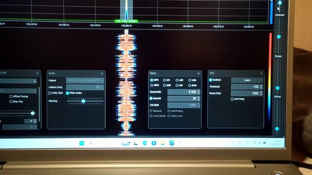 RTL SDR V4 Ant Standard 0.5m Telescope  Evening Broadcast  145.5  + FM   вечерний эфир 11.02.2026