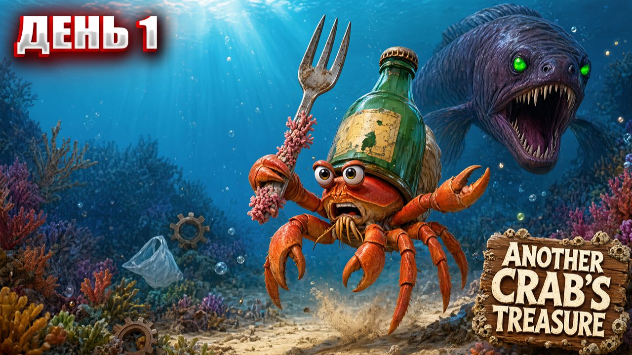 НА ДНО в Another Crabs Treasure | День 1