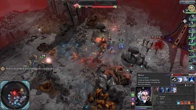 WH40K DoW2 Retribution Прохождение кампании за Эльдаров Часть 15 ФИНАЛ. Pit Of Maledictus