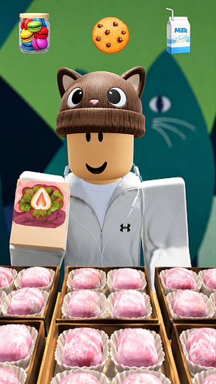🍪 ASMR Мукбанг с моти в Роблокс #Roblox