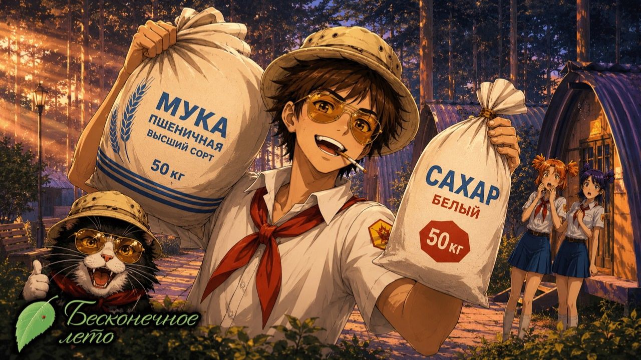 У НАС МУКА, САХАР И ДРОЖЖИ ► Бесконечное Лето | Everlasting Summer. 10 СЕРИЯ