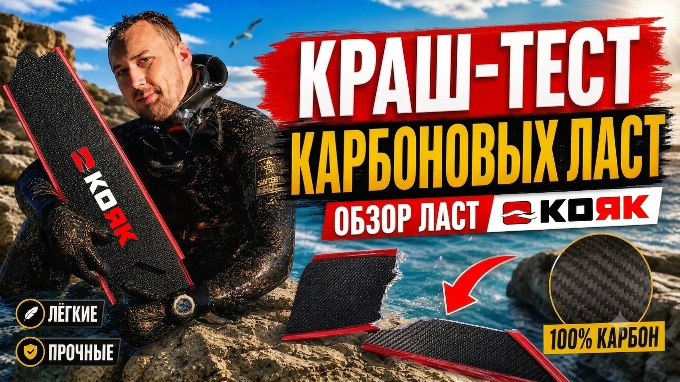 Карбоновые ласты КОЯК: Жесткий тест на прочность!