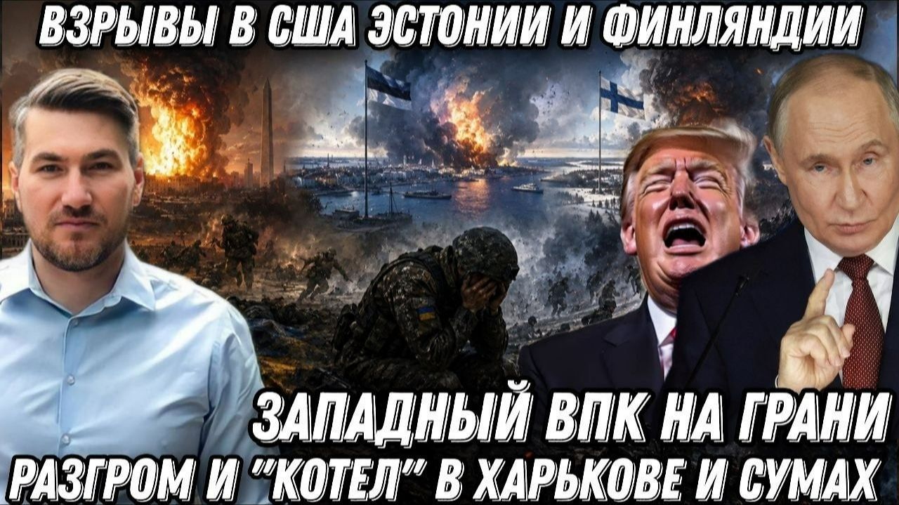 Катастрофа ВСУ. Взрывы в США Эстонии и Финляндии. Разгром и котел в Харькове и Сумах. Обвал фронта
