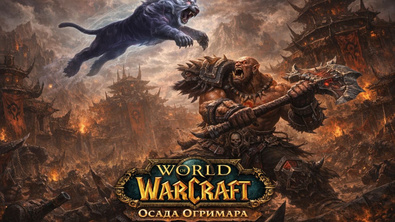 World Of Warcraft - Туманы Пандарии, рейд Осада Огримара, ХМ. 1440p