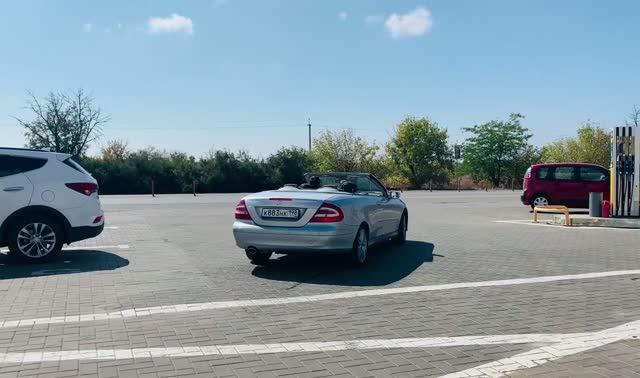 Складывание крыши кабриолет Mercedes CLK W209 Cabrio