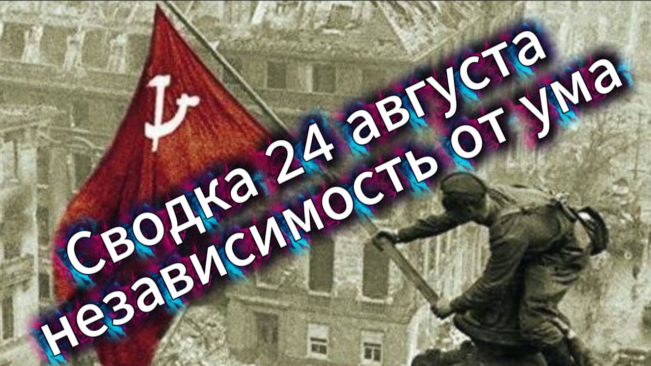 Сводка 24 августа и независимость от ума