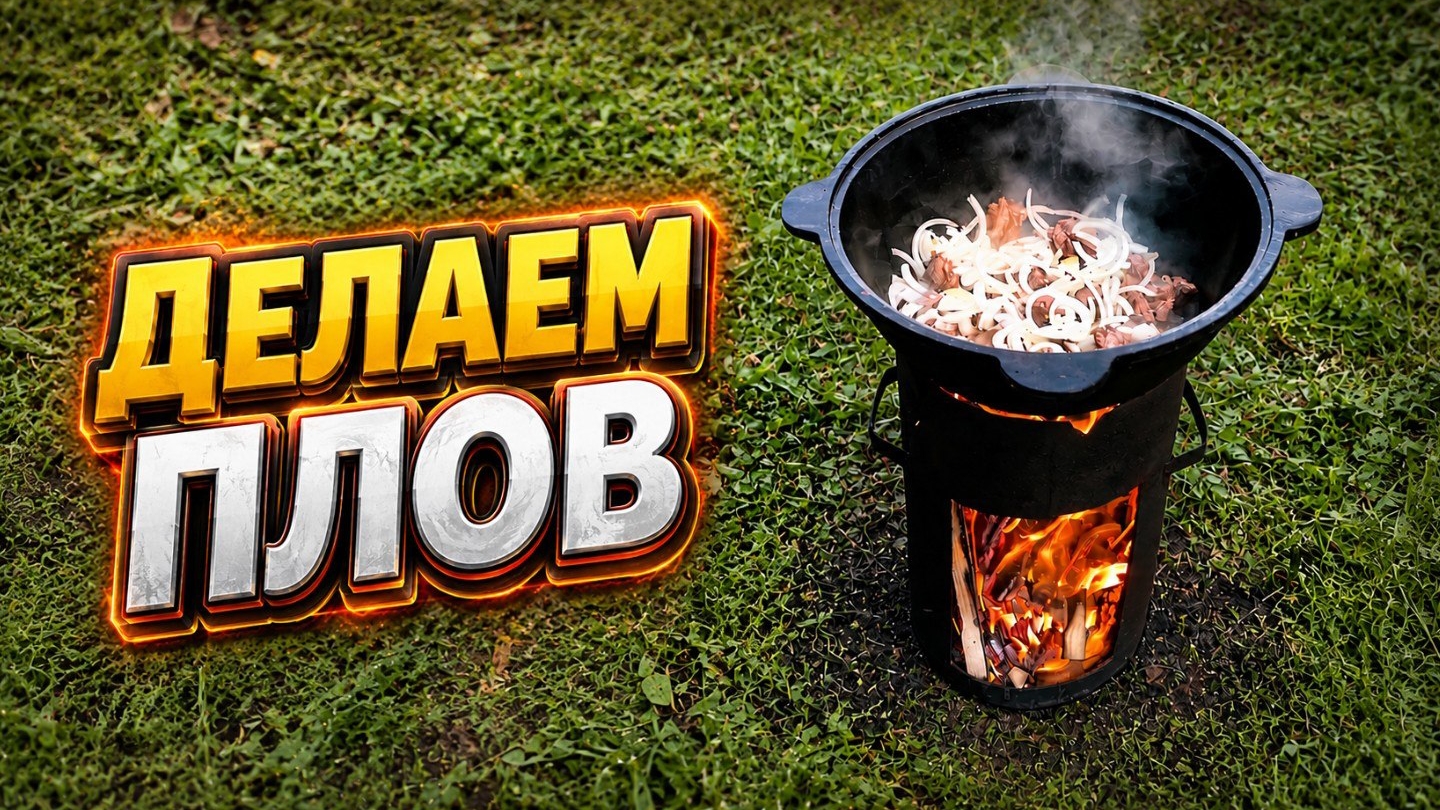 Делаем плов.