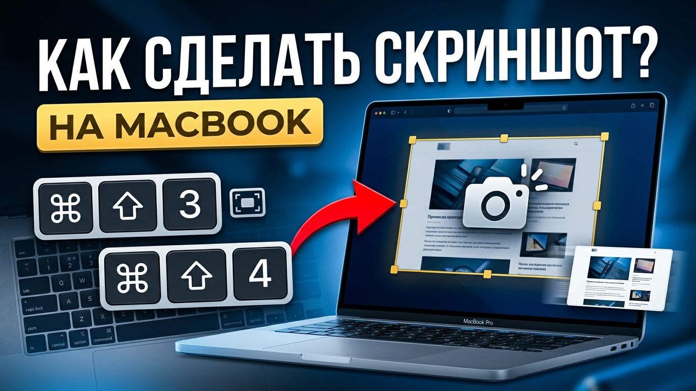 Как сделать скриншот на Макбуке: все горячие клавиши | Снимок экрана MacOS, запись видео