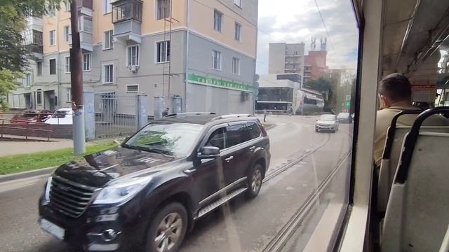 Поездка на трамвае КТМ 71-619 КТМ 19 борт 32 по маршруту 1/12