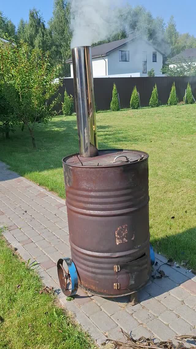Печь для сжигания садового мусора