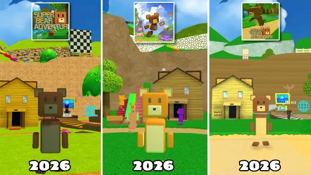Super Bear Adventure: ВСЕ НОВЫЕ КАРТЫ 2026   3 НОВЫХ ОБНОВЛЕНИЯ ИГРЫ  Полное прохождение