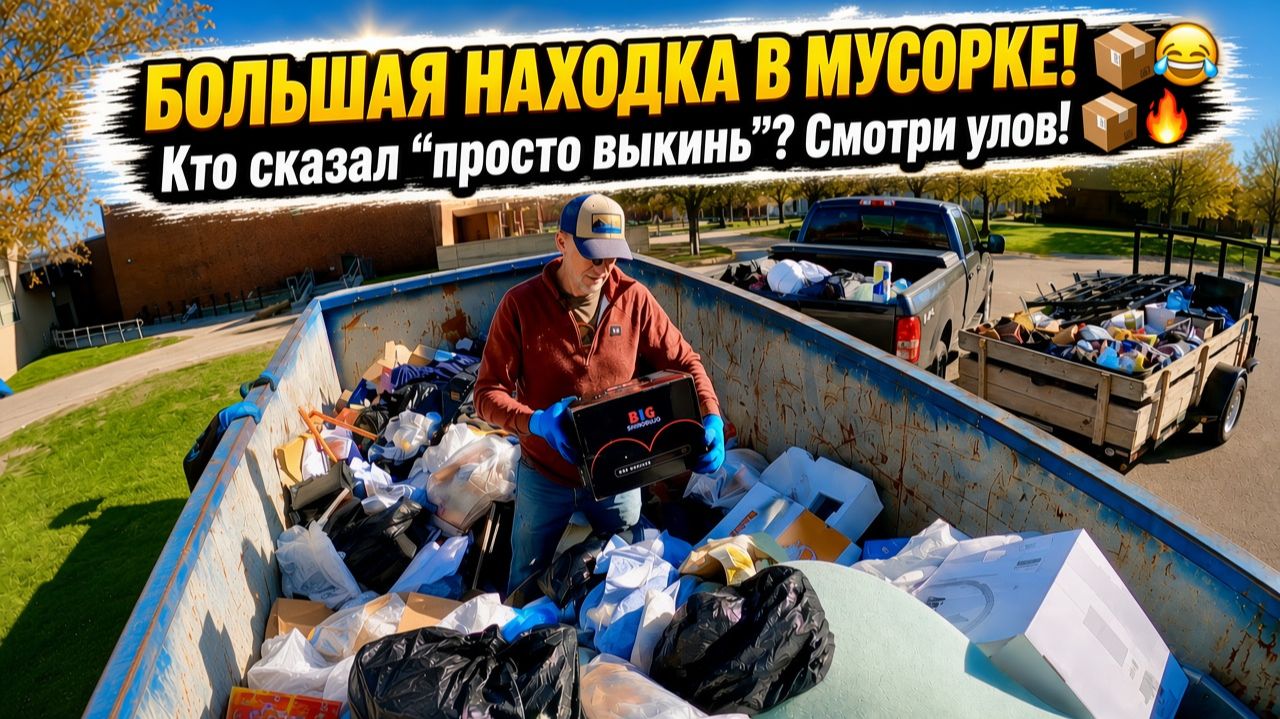 Люди выбрасывают самые странные вещи…   Поиски сокровищ в мусорных контейнерах