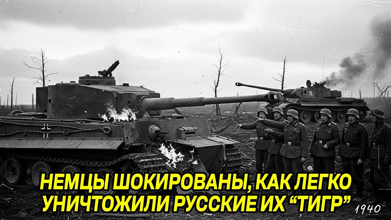 Немецкие танкисты не верили своим глазам: один выстрел советского ИС-2 разнёс «неуязвимый» Тигр