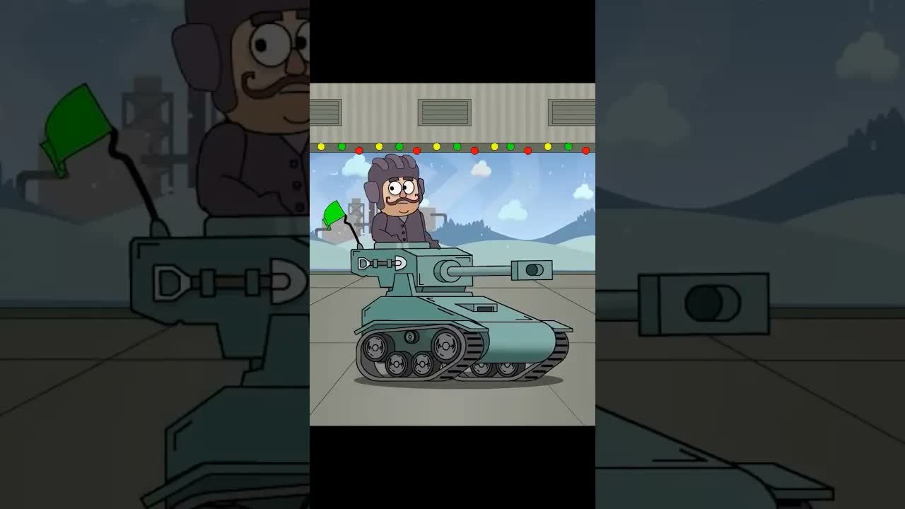 This Tank Battle Has A Holiday Twist! #shorts #homeanimations #cartoon #animation #мультик #tank