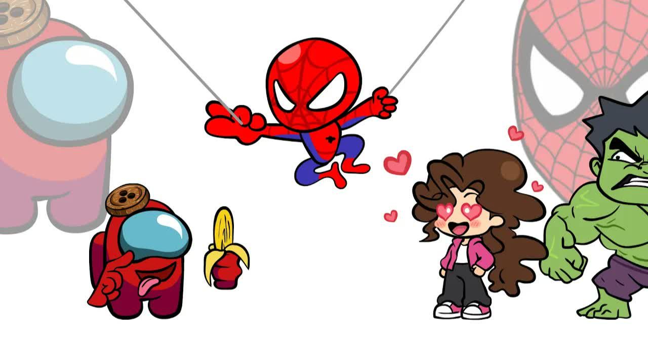 Mini Crewmate Vs SPIDER-MAN BRAND NEW DAY Characters 🕷️ Among Us