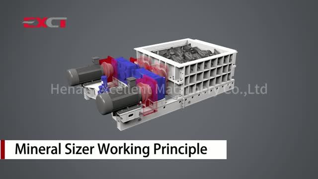 Раскрытие принципа работы двухвалковой зубчатой дробилки 3D