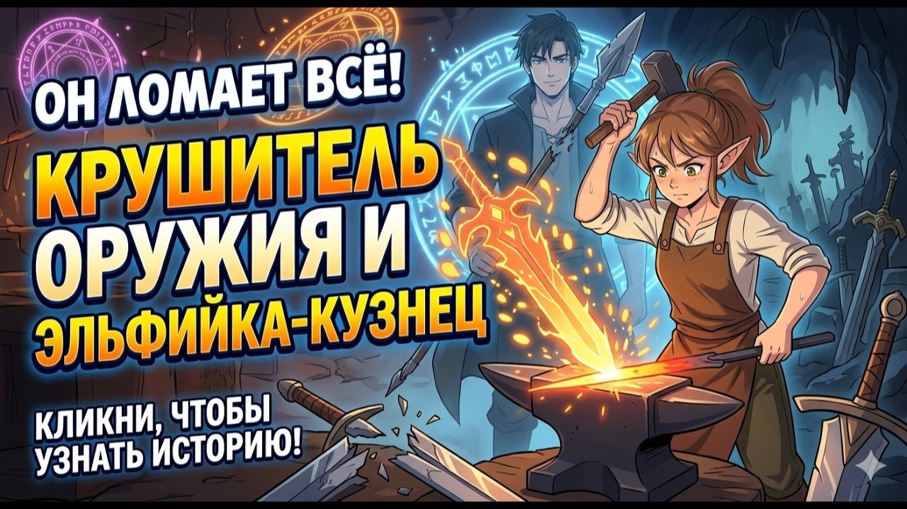 Он ломает любое оружие за ОДИН УДАР, заставляя эльфийку-кузнеца ковать БЕЗ ОСТАНОВКИ!
