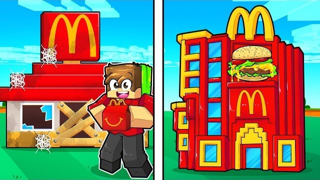 Evoluí McDonalds de POBRE até RICO no Minecraft! 