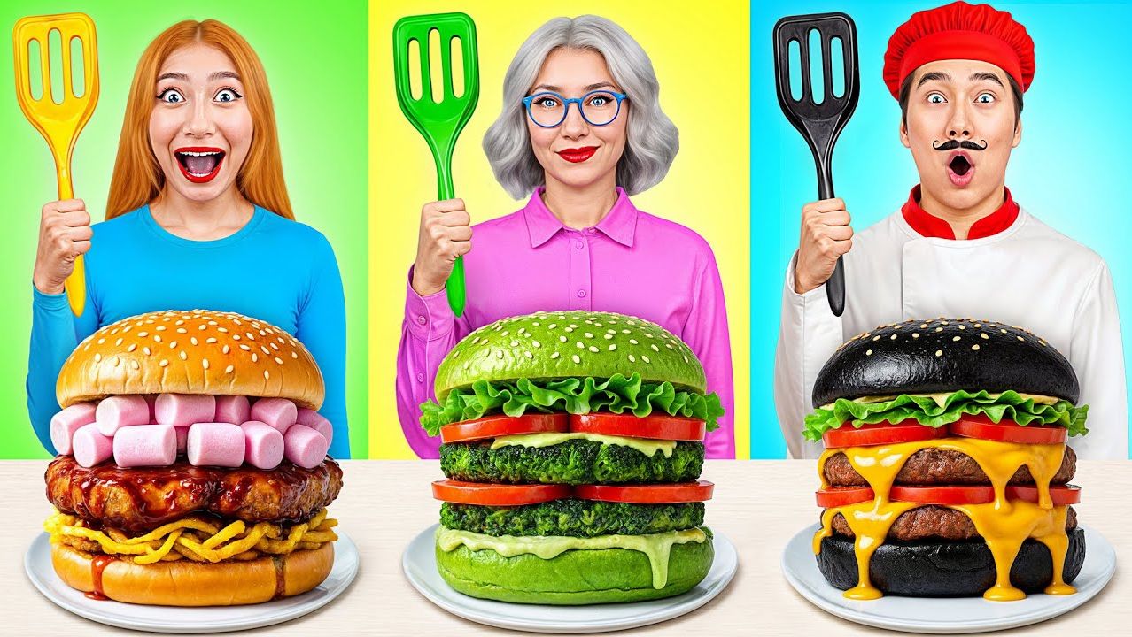 Кулинарный Челлендж_ Я против Бабушки _ Безумные Ситуации на Кухне
