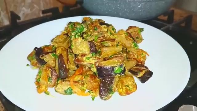 Очень вкусные жареные баклажаны, не впитывающие масло.