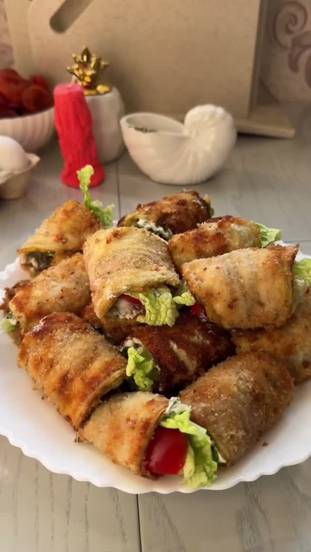 Баклажаны, фаршированные помидорами и зеленью 🍆