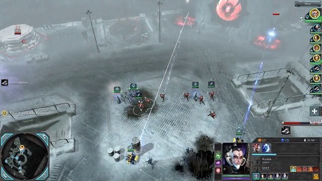 WH40K DoW2 Retribution Прохождение кампании за Эльдаров Часть 5. Minos Iceworks