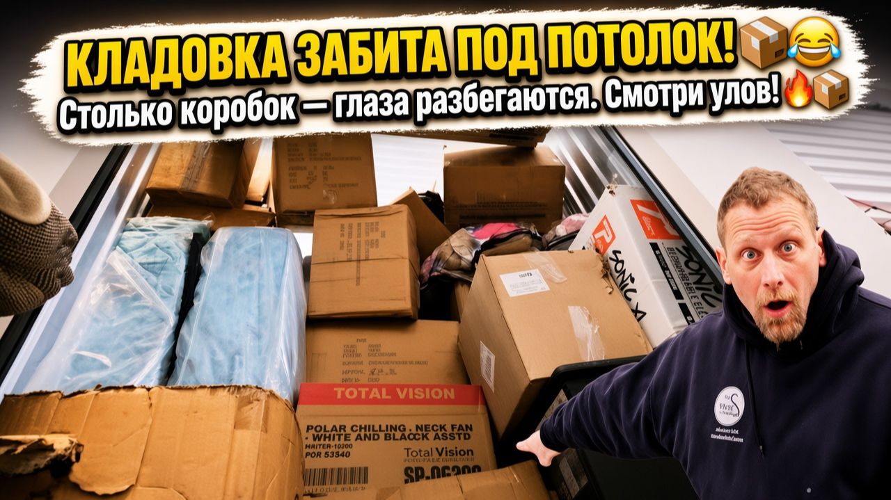 Забито под самую потолок! ~ Я купил заброшенный склад , в котором  КОРОБКИ СЛОЖЕНЫ ОДНА НА ДРУГУЮ!